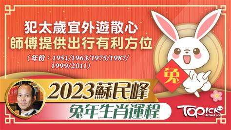 2023雞犯太歲|兔年生肖運程2023｜十二生肖運勢大拆解！屬雞將歷3 